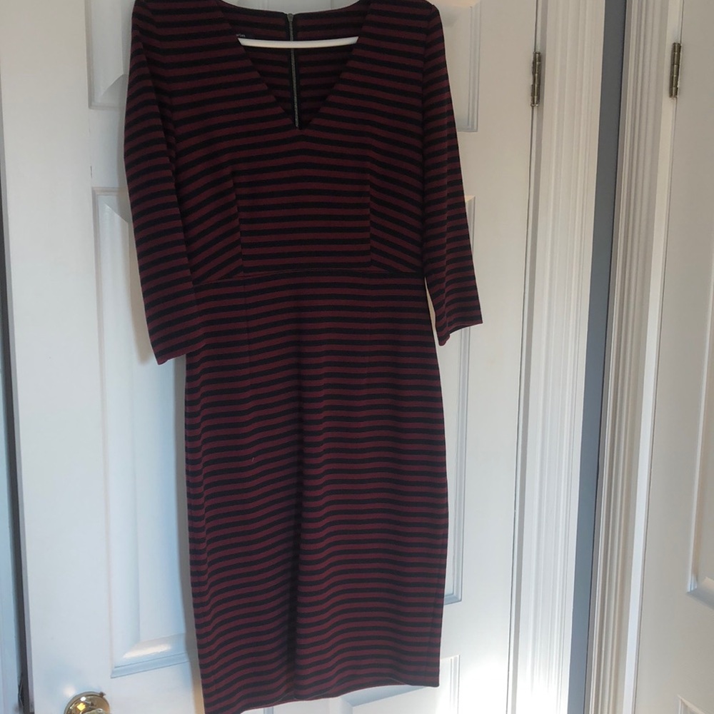 Judith and Charles Striped Long Sleeve Dress
